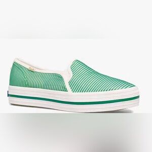Keds X Kate Spade New York Triple Decker Striped Mesh Sneakers size 7